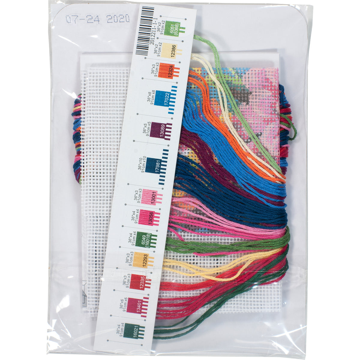 Dimensions Zinnias Needlepoint Kit, 5" x 5"