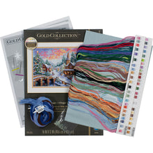 Dimensions Gold Collection Holiday Village Counted Cross Stitch Kit, 16" x 12"