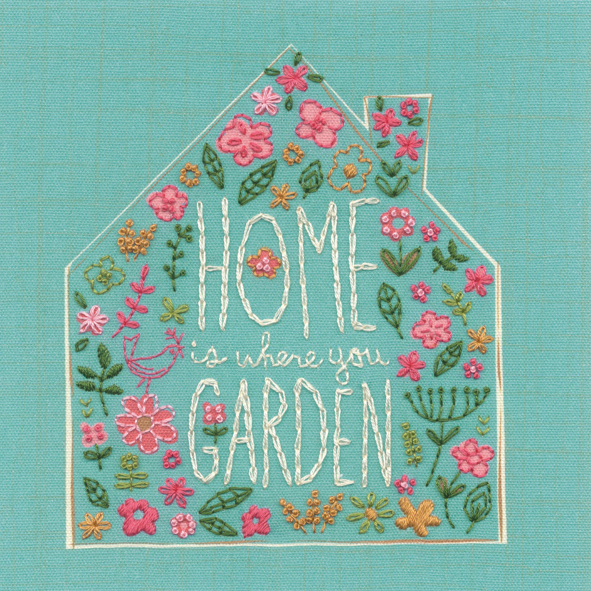 Dimensions Home Garden Embroidery Kit, 6" x 6"