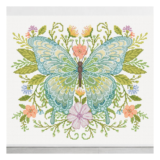 Dimensions Butterfly Whimsy Counted Cross Stitch Kit, 12" x 10"