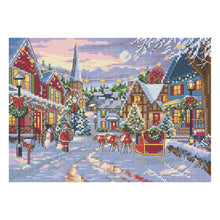 Dimensions Gold Collection Petite Santa's Delivery Counted Cross Stitch Kit, 7" x 5"