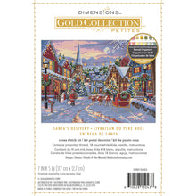 Dimensions Gold Collection Petite Santa's Delivery Counted Cross Stitch Kit, 7" x 5"