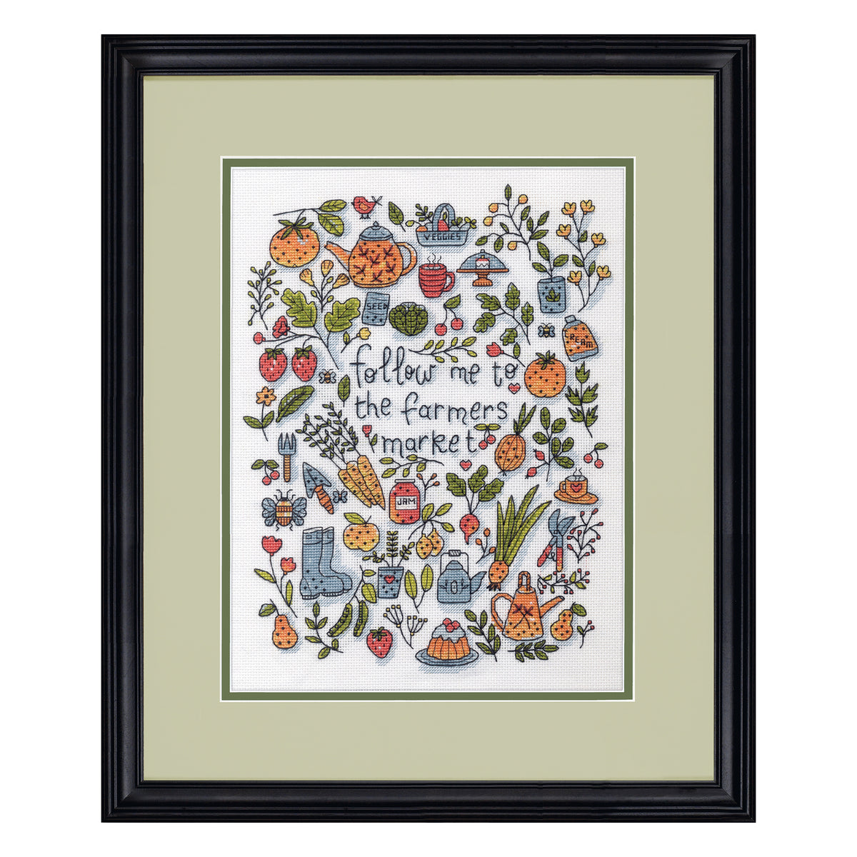 Dimensions Farmers Market Counted Cross Stitch Kit, 9" x 12"