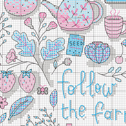 Dimensions Farmers Market Counted Cross Stitch Kit, 9" x 12"