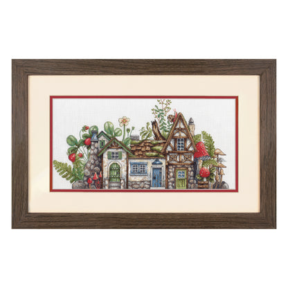 Dimensions Forest Houses Counted Cross Stitch Kit, 14" x 7"