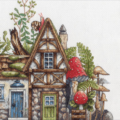 Dimensions Forest Houses Counted Cross Stitch Kit, 14" x 7"