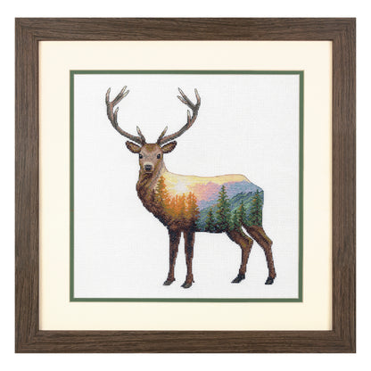Dimensions Deer Scene Counted Cross Stitch Kit, 12" x 12"