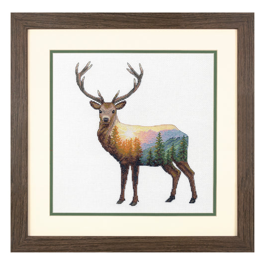 Dimensions Deer Scene Counted Cross Stitch Kit, 12" x 12"