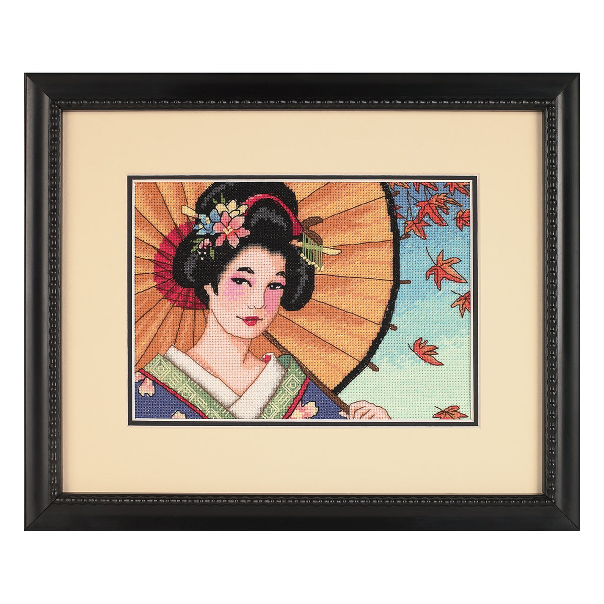 Dimensions Gold Collection Petite Geisha Beauty Counted Cross Stitch Kit, 7" x 5"