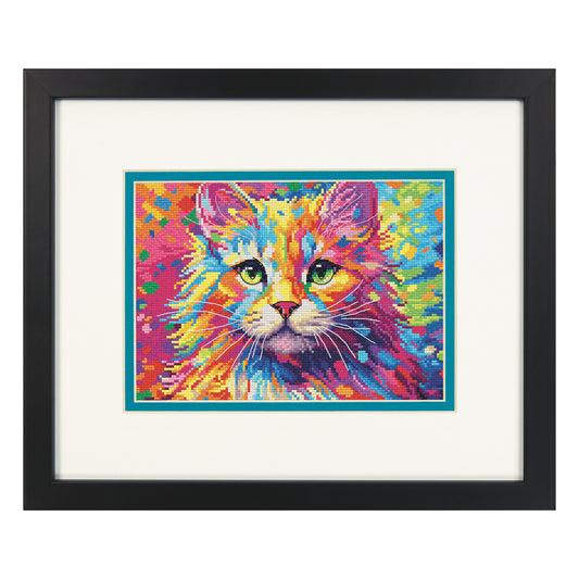 Dimensions Gold Collection Petite Bright Kitten Counted Cross Stitch Kit, 7" x 5"