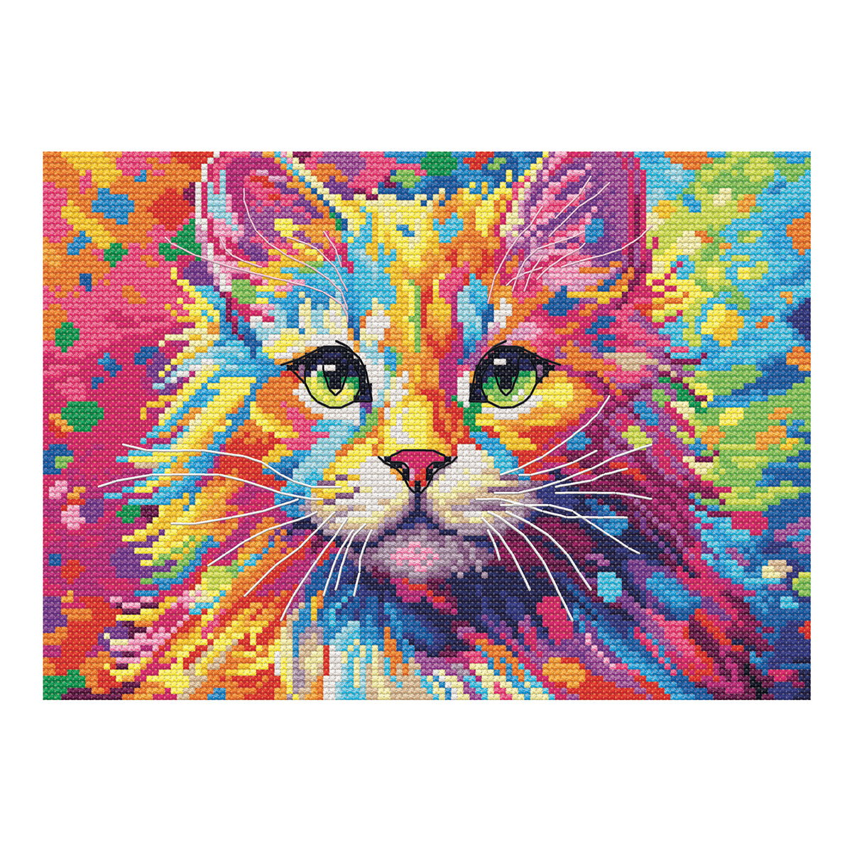 Dimensions Gold Collection Petite Bright Kitten Counted Cross Stitch Kit, 7" x 5"