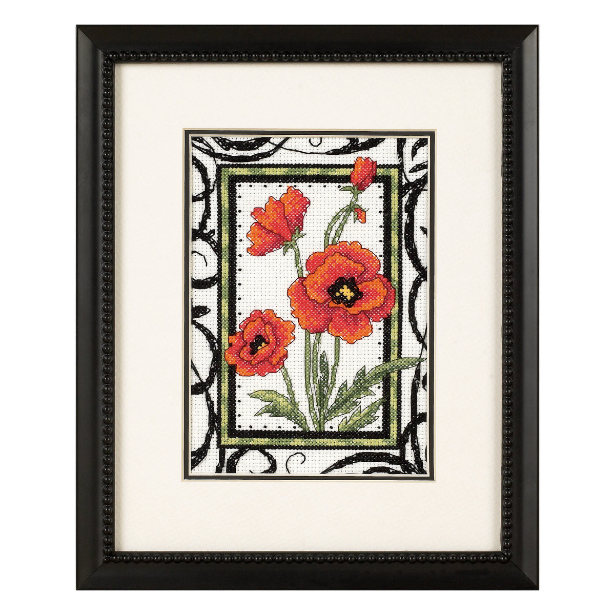 Dimensions Blooming Poppies Counted Cross Stitch Kit, 5" x 7"