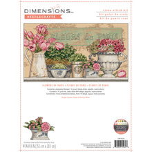 Dimensions Flowers of Paris Counted Cross Stitch Kit, 14" x 8"